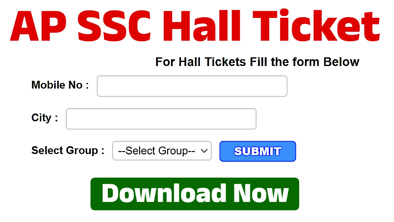 AP SSC Hall Ticket