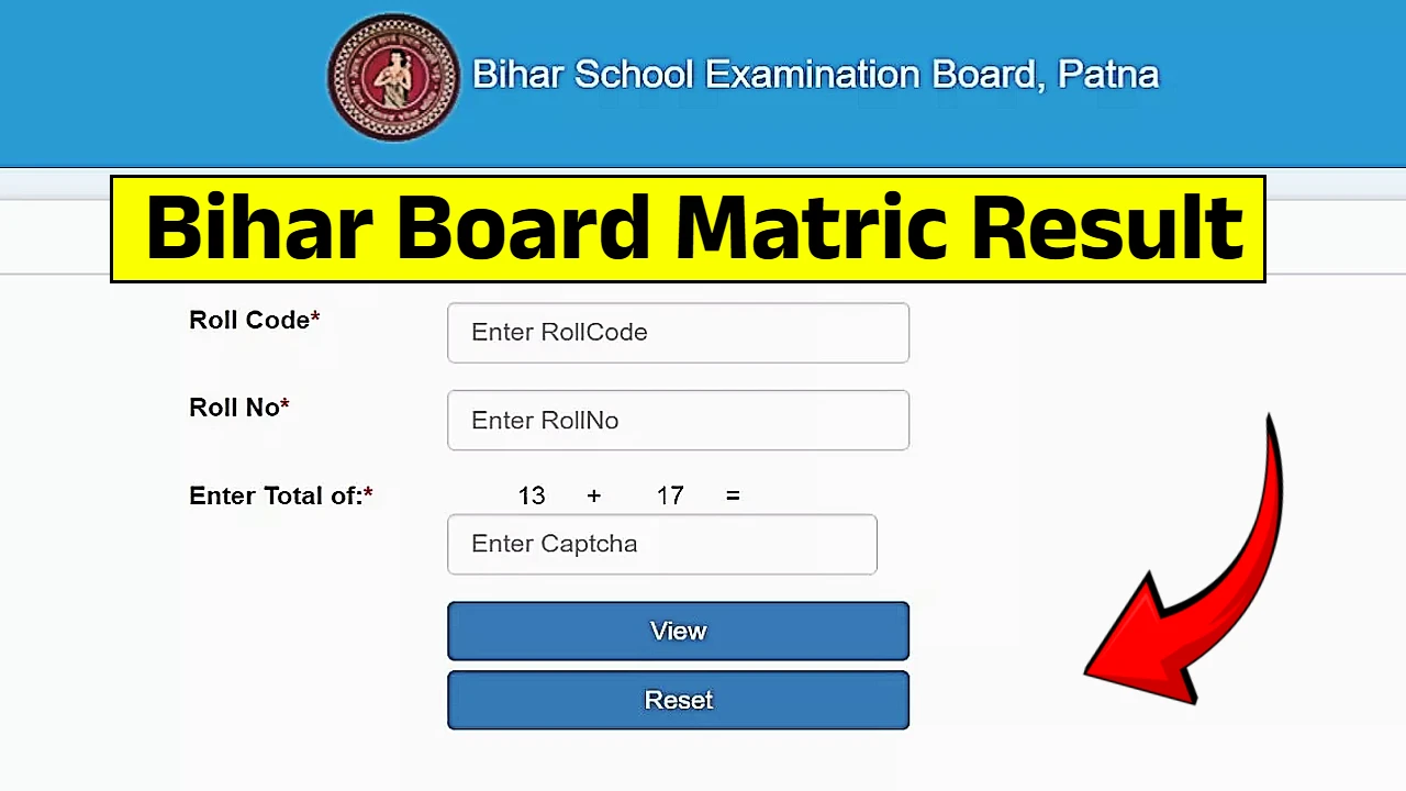 Bihar Board Matric Result